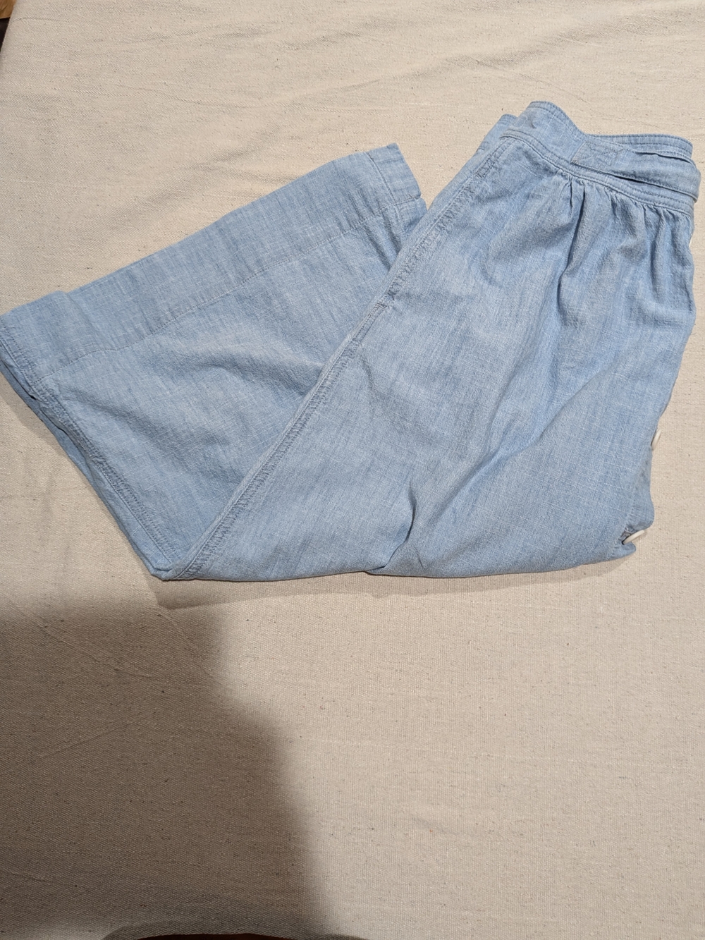 Madewell Light Blue Button Front Midi Skirt - Picture 6 of 11